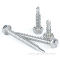 Metric Cross recessed hex head self-drilling screws